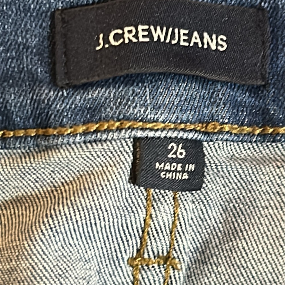 NWT J. Crew factory 8" Toothpick Jean with Let-Down Hem: size 26 - Picture 7 of 15
